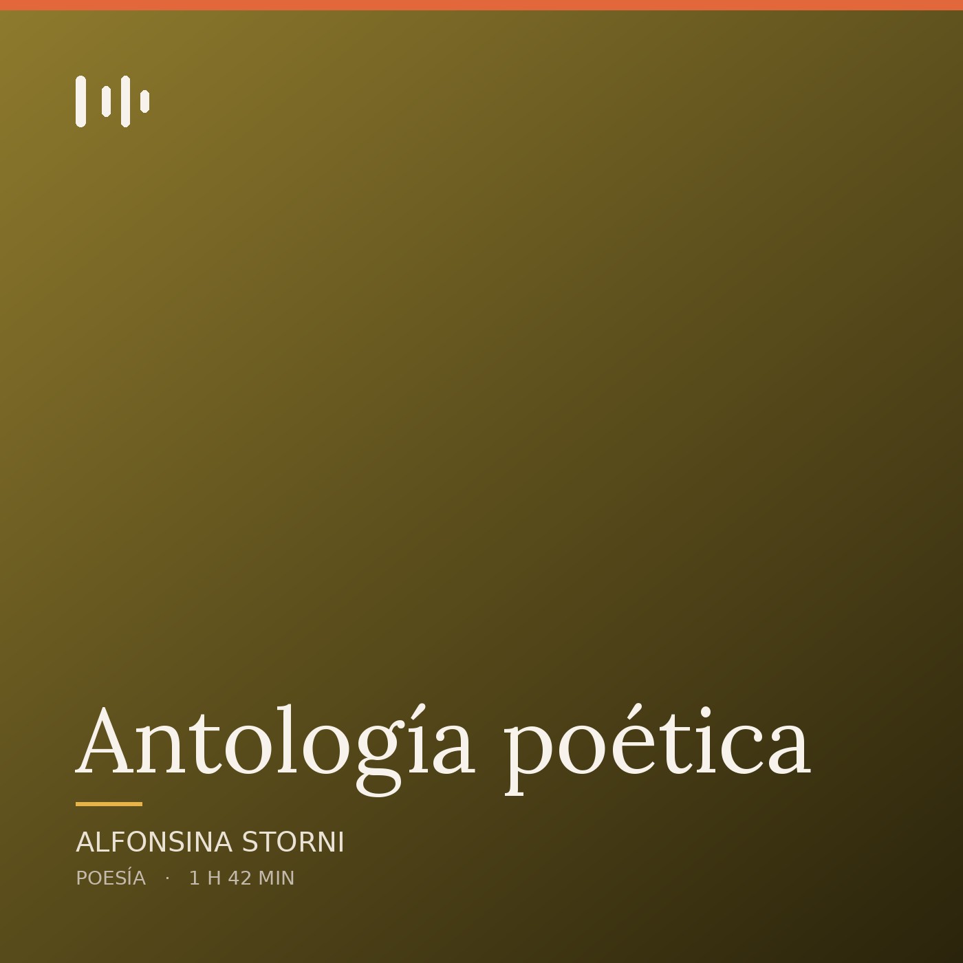 Portada de Antología poética (selección de obra en DP), de Alfonsina Storni