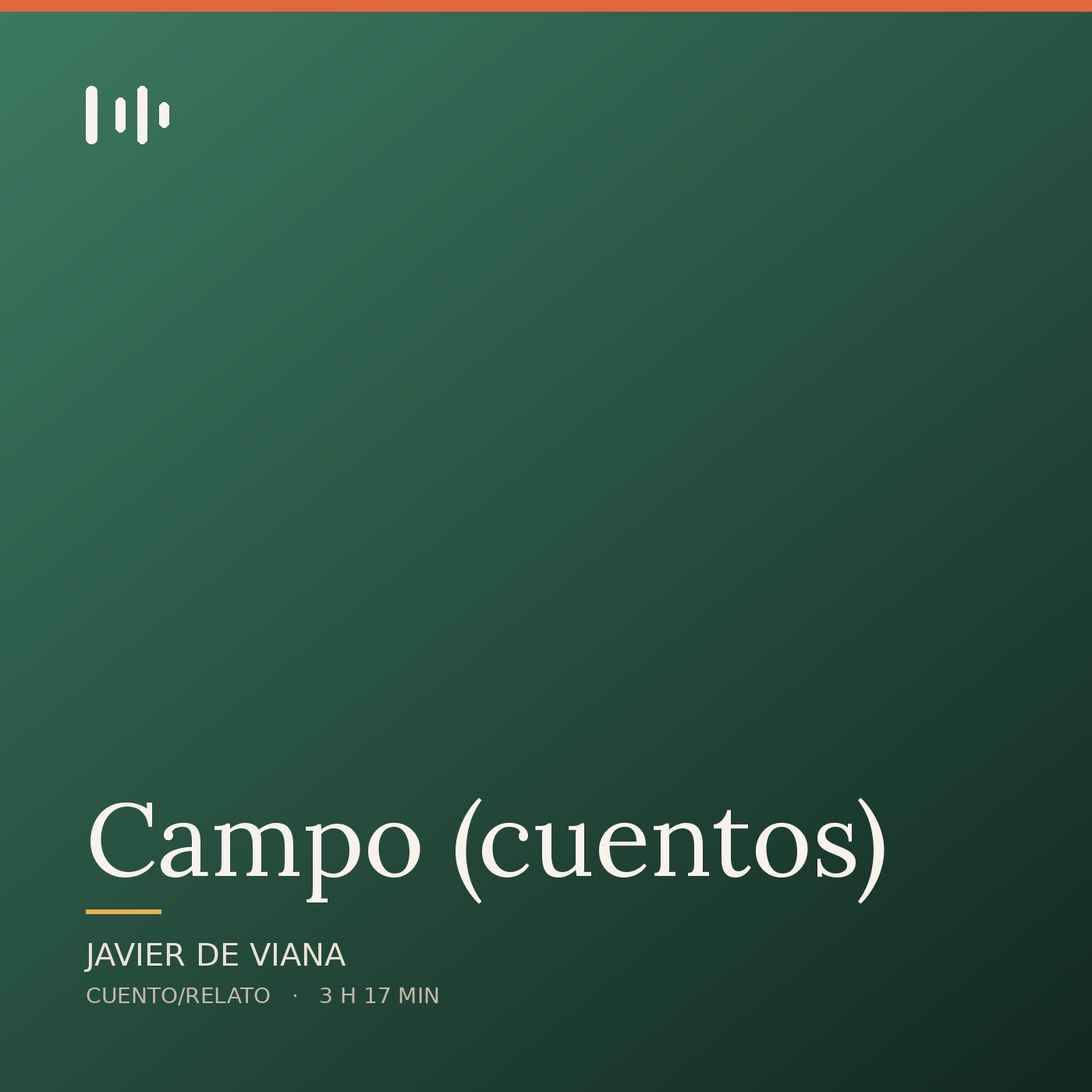 Portada de Campo (cuentos), de Javier de Viana
