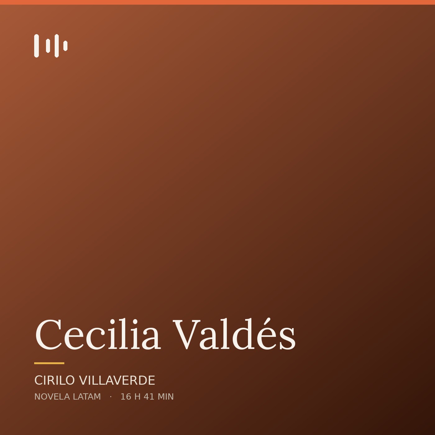 Portada de Cecilia Valdés, de Cirilo Villaverde