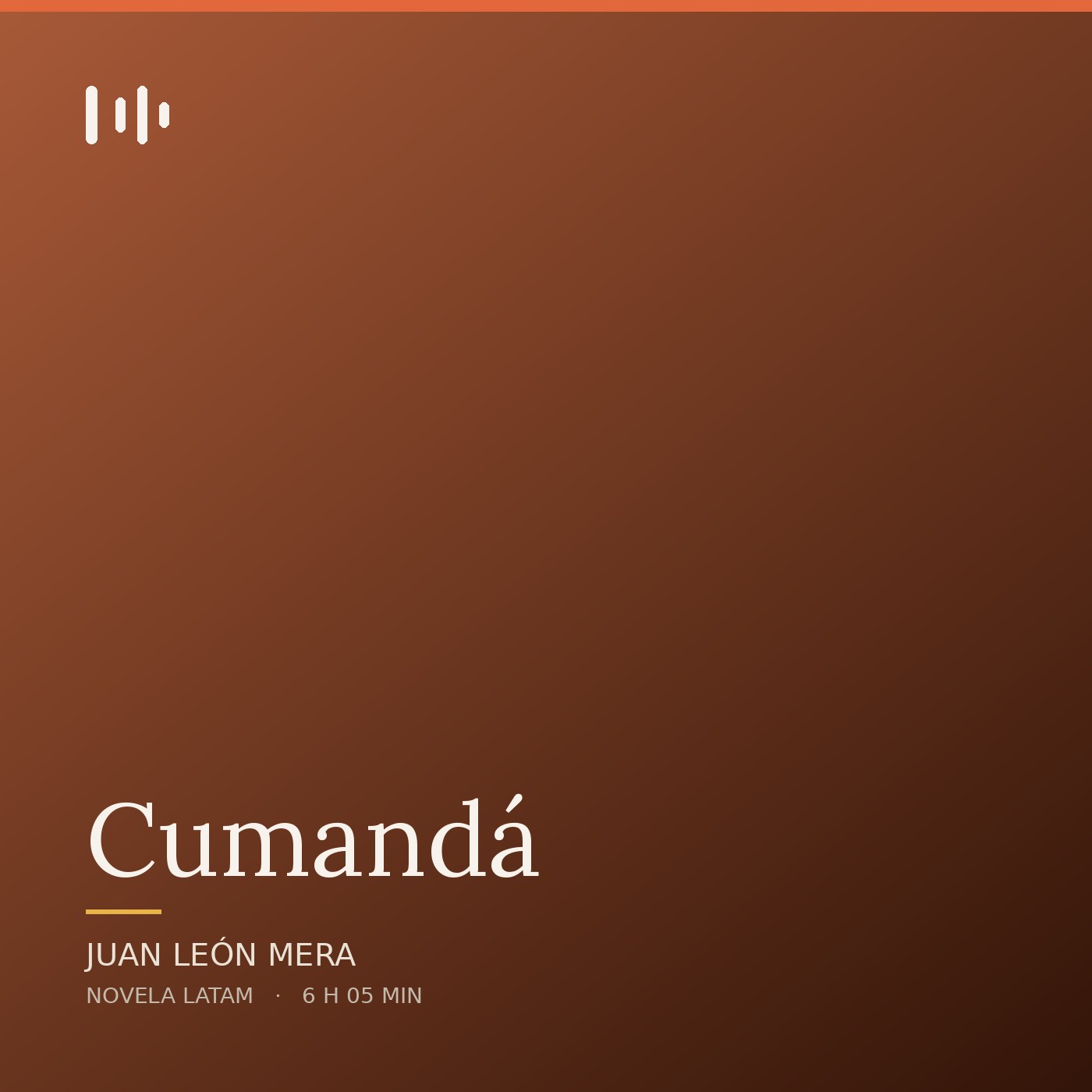 Portada de Cumandá, de Juan León Mera