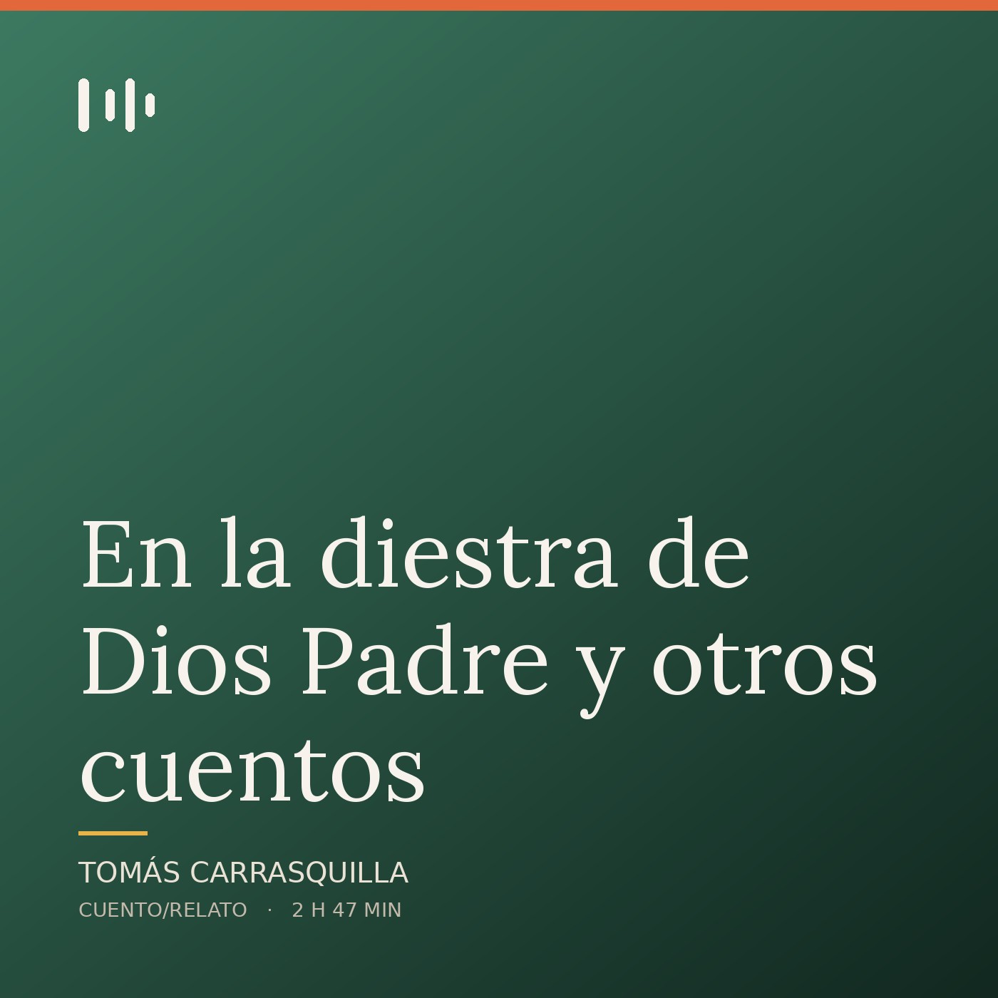 Portada de En la diestra de Dios Padre y otros cuentos, de Tomás Carrasquilla