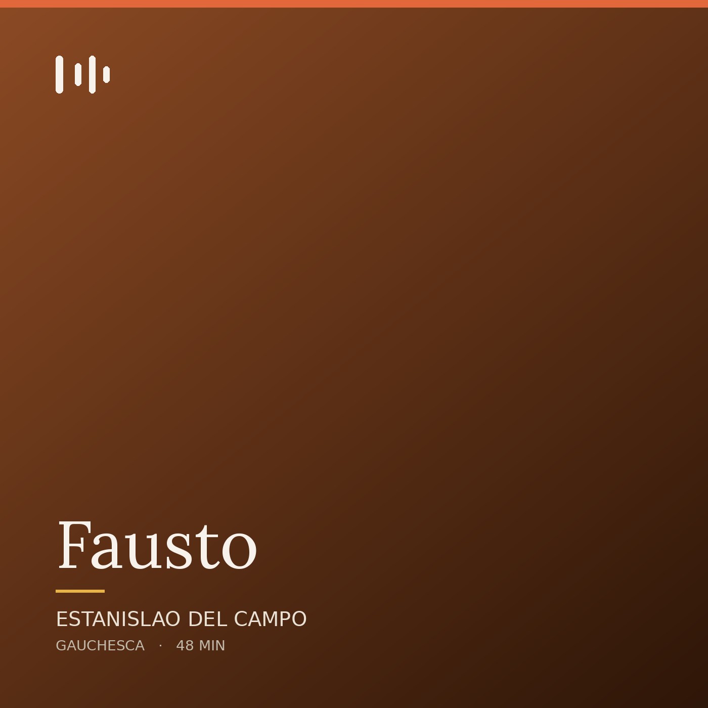 Portada de Fausto, de Estanislao del Campo