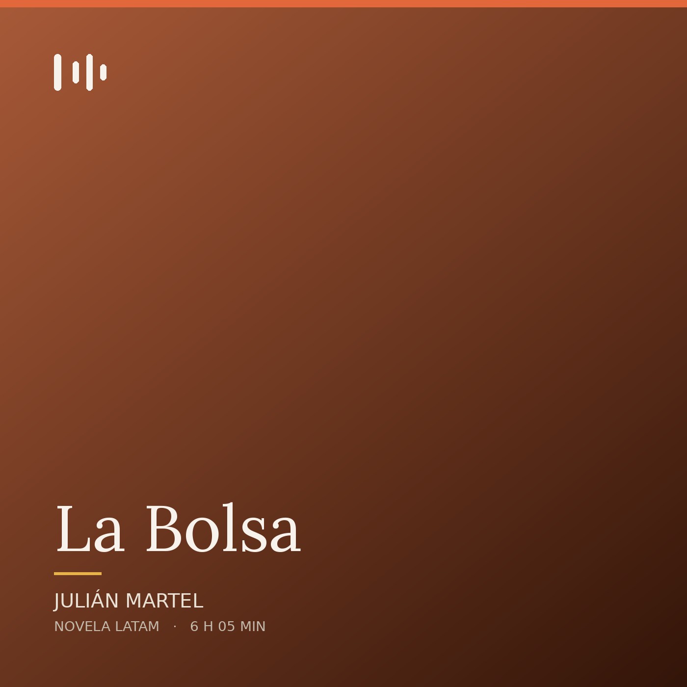 Portada de La Bolsa, de Julián Martel