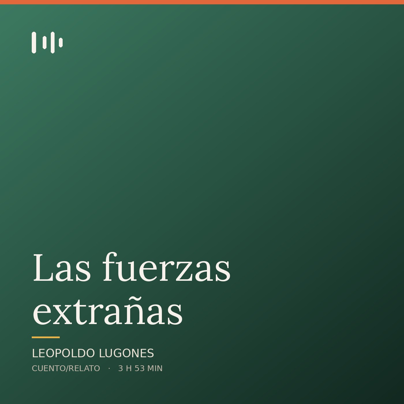 Portada de Las fuerzas extrañas, de Leopoldo Lugones