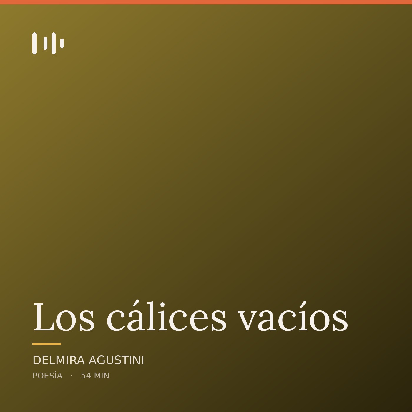 Portada de Los cálices vacíos, de Delmira Agustini
