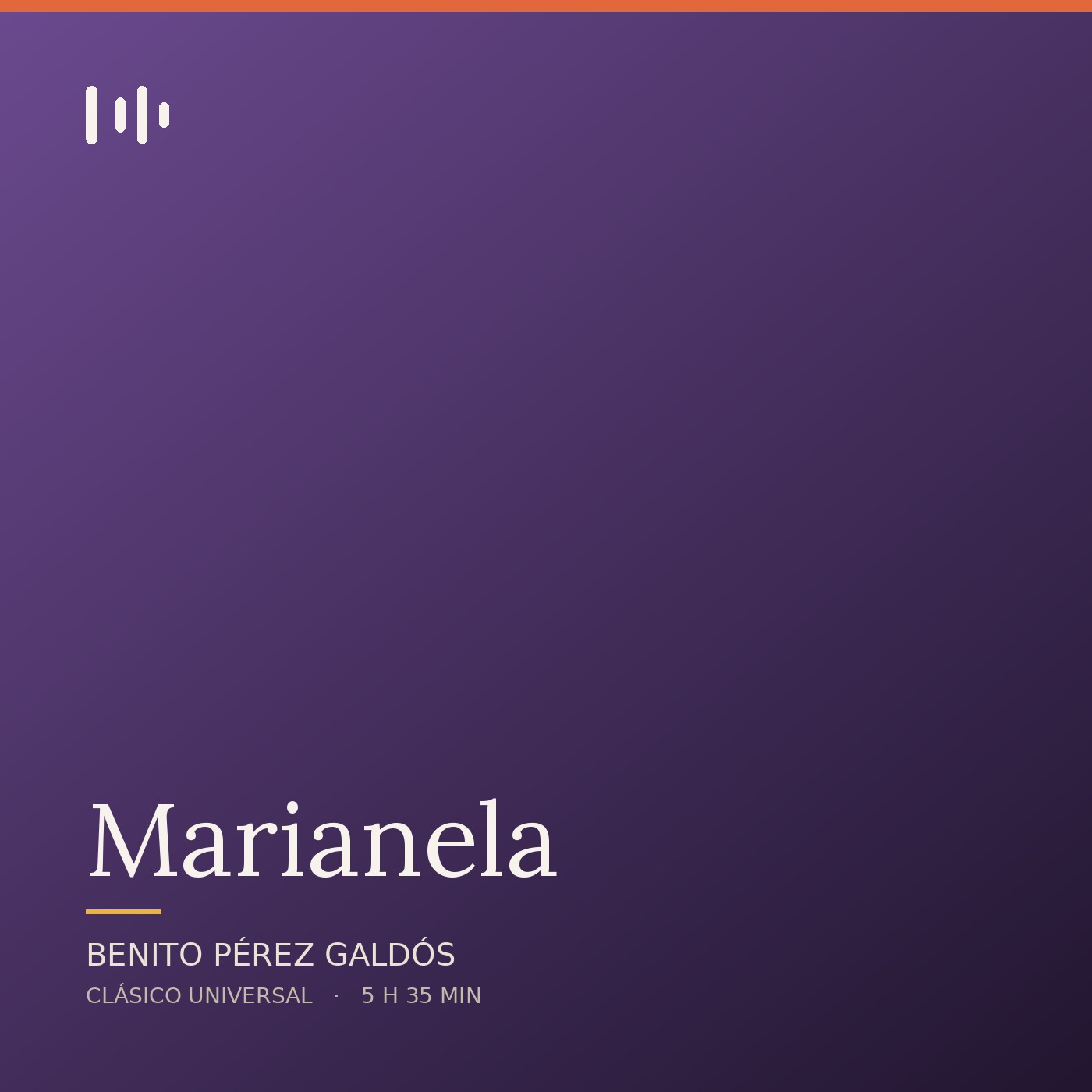 Portada de Marianela, de Benito Pérez Galdós