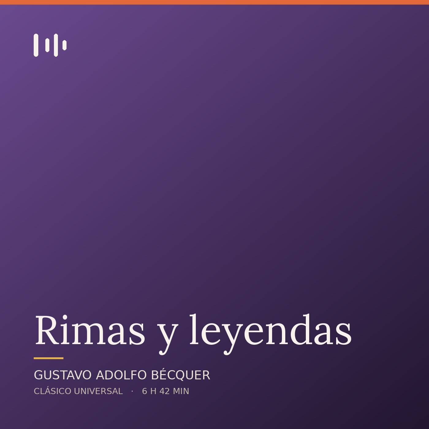 Portada de Rimas y leyendas, de Gustavo Adolfo Bécquer