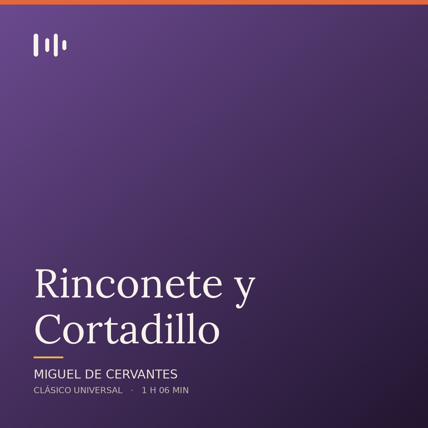 Portada de Rinconete y Cortadillo, de Miguel de Cervantes