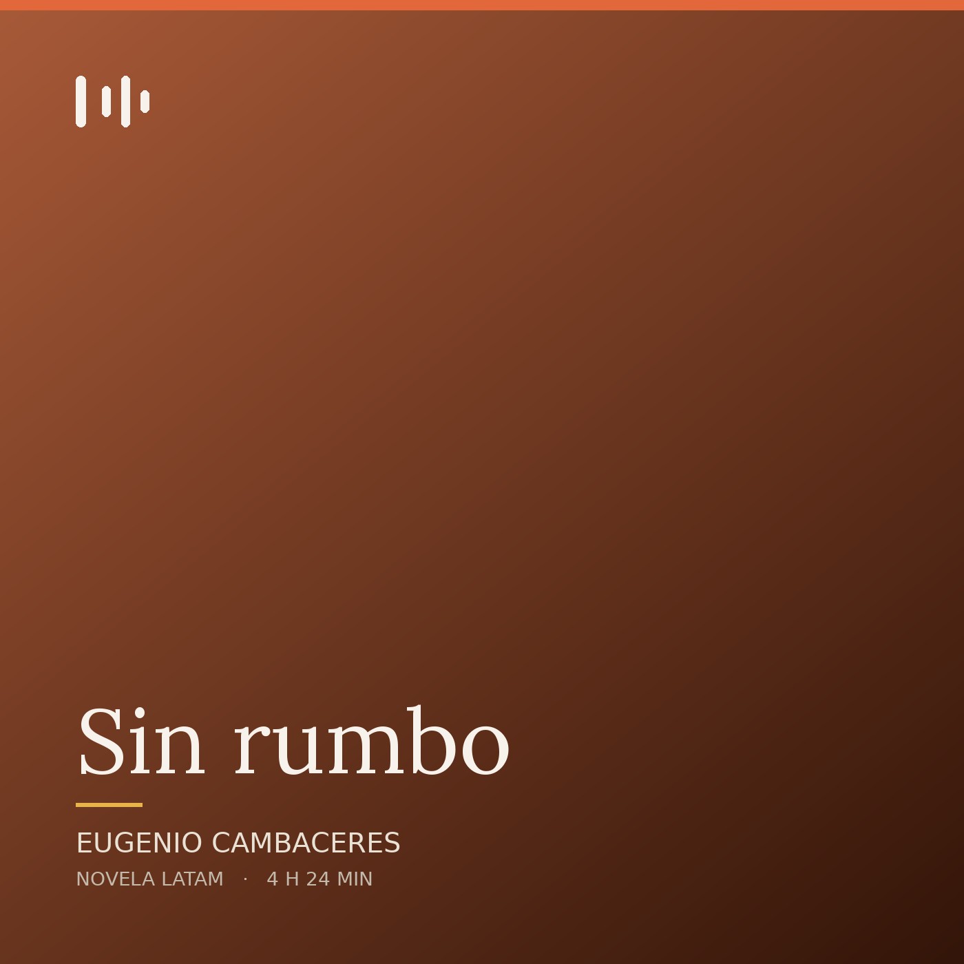Portada de Sin rumbo, de Eugenio Cambaceres